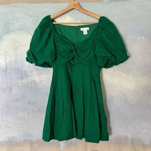 House of Harlow | Babydoll Mini Dress with Puff Sleeves